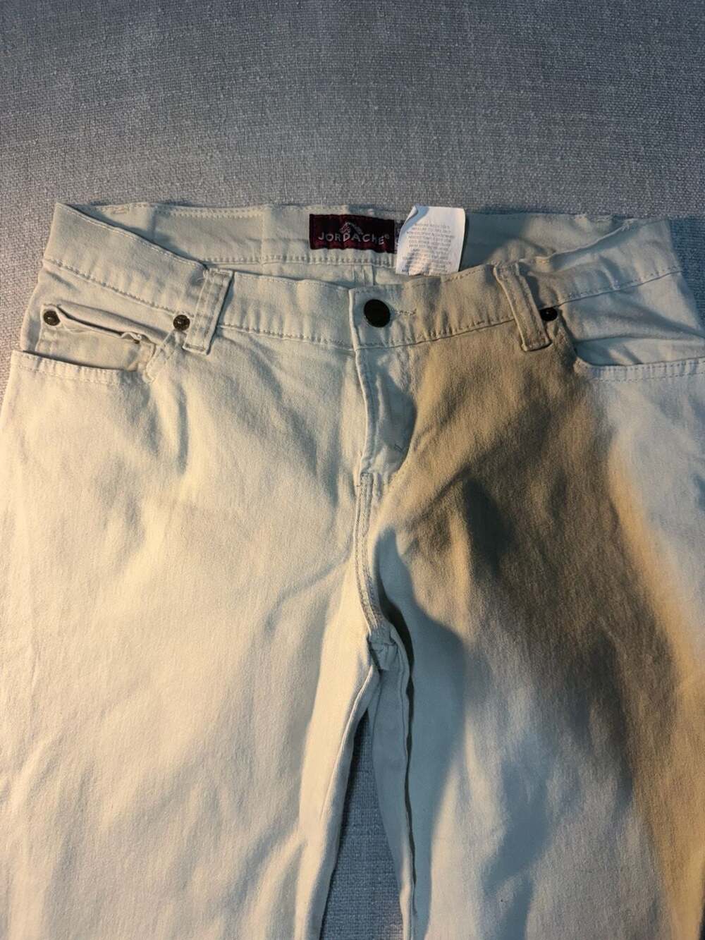 Jordache Lo-Rise Stretch Khaki Pants Size 9/10 - Picture 2 of 10